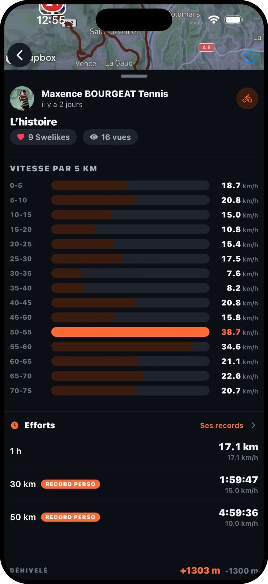 Chaque kilomètre, chaque effort